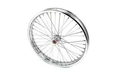 V-Twin 52-0173 Chrome 21" x 1.85" Front Chopper Style Spool Motorcycle Wheel Rim