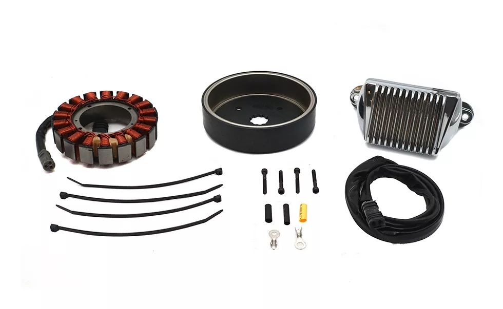 V-Twin Mfg. 50 Amp Alternator Charging System Kit For Harley Touring / FXR 1989-1998