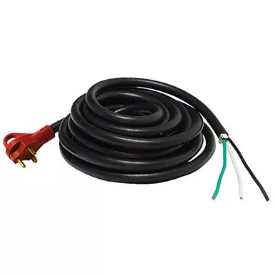 Valterra A10-3025END Mighty Cord RV Power Cord 25', One End for Hard Wiring
