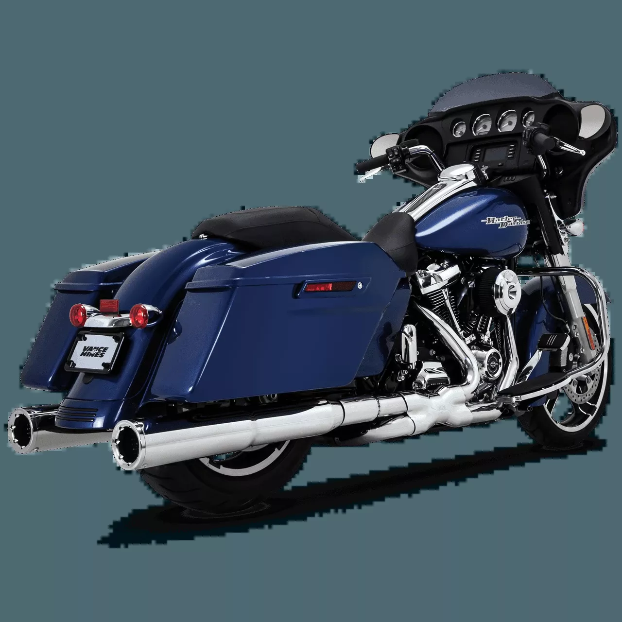 Vance & Hines 4.5 inch Hi Output Slip On Mufflers for '17-Up Harley Davidson Touring Models-Chrome