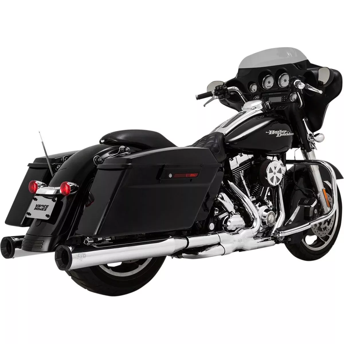 Vance & Hines 95-16 FL Mufflers 4″CHROME TIP*2
