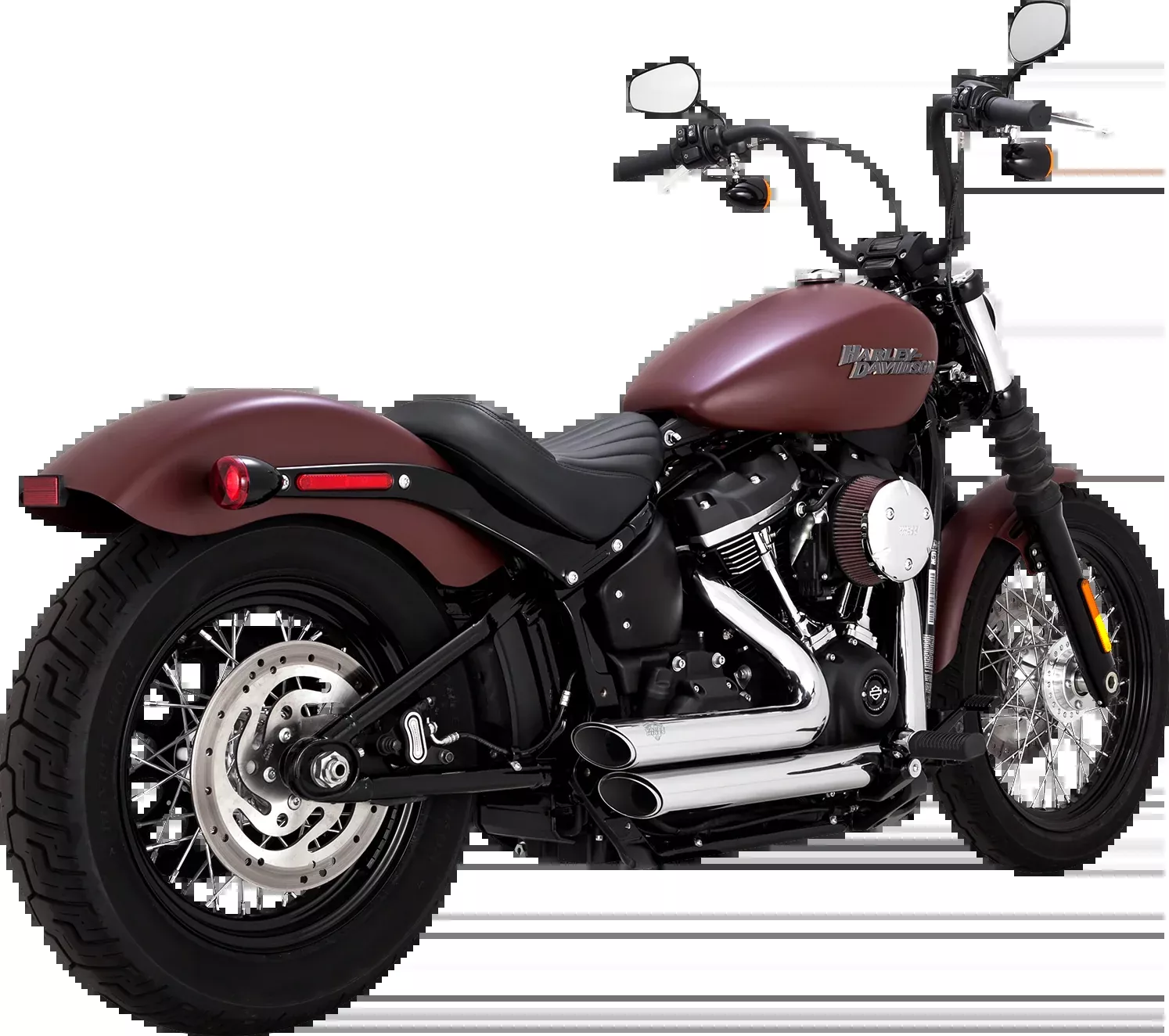 Vance & Hines Chrome Shortshots Staggered Exhaust 2018-2024 Harley Softail