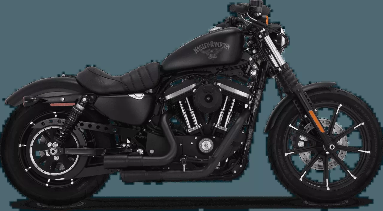 Vance & Hines Mini Grenades for Harley Davidson Sportster Models '04-22 - Black (49-state emissions compliant)