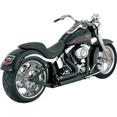 Vance & Hines Shortshots Staggered Exhaust Black 47221