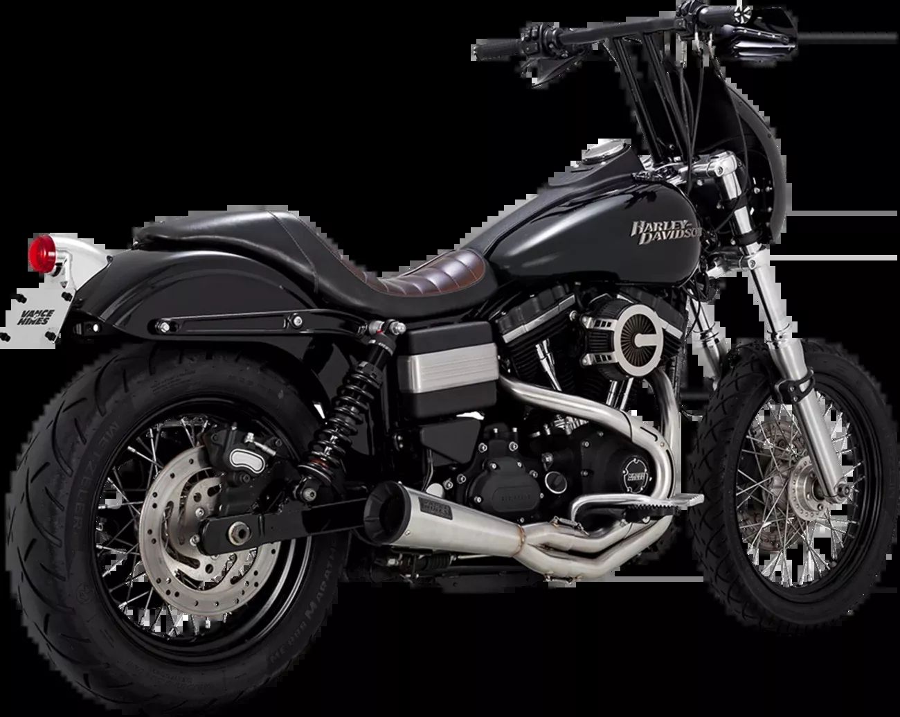 Vance & Hines Upsweep 2-Into-1 Exhaust System 4 Harley 10-17 FXD/WG