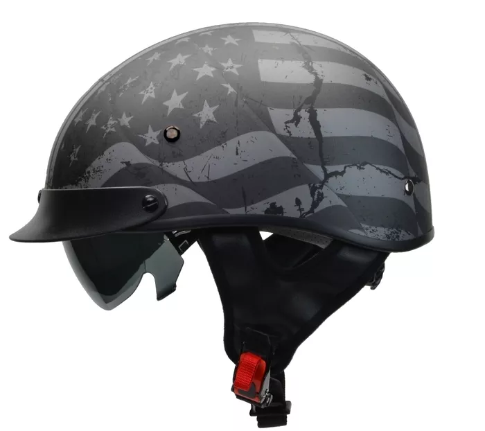 Vega Half Helmet - Rebel Warrior Patriotic Flag