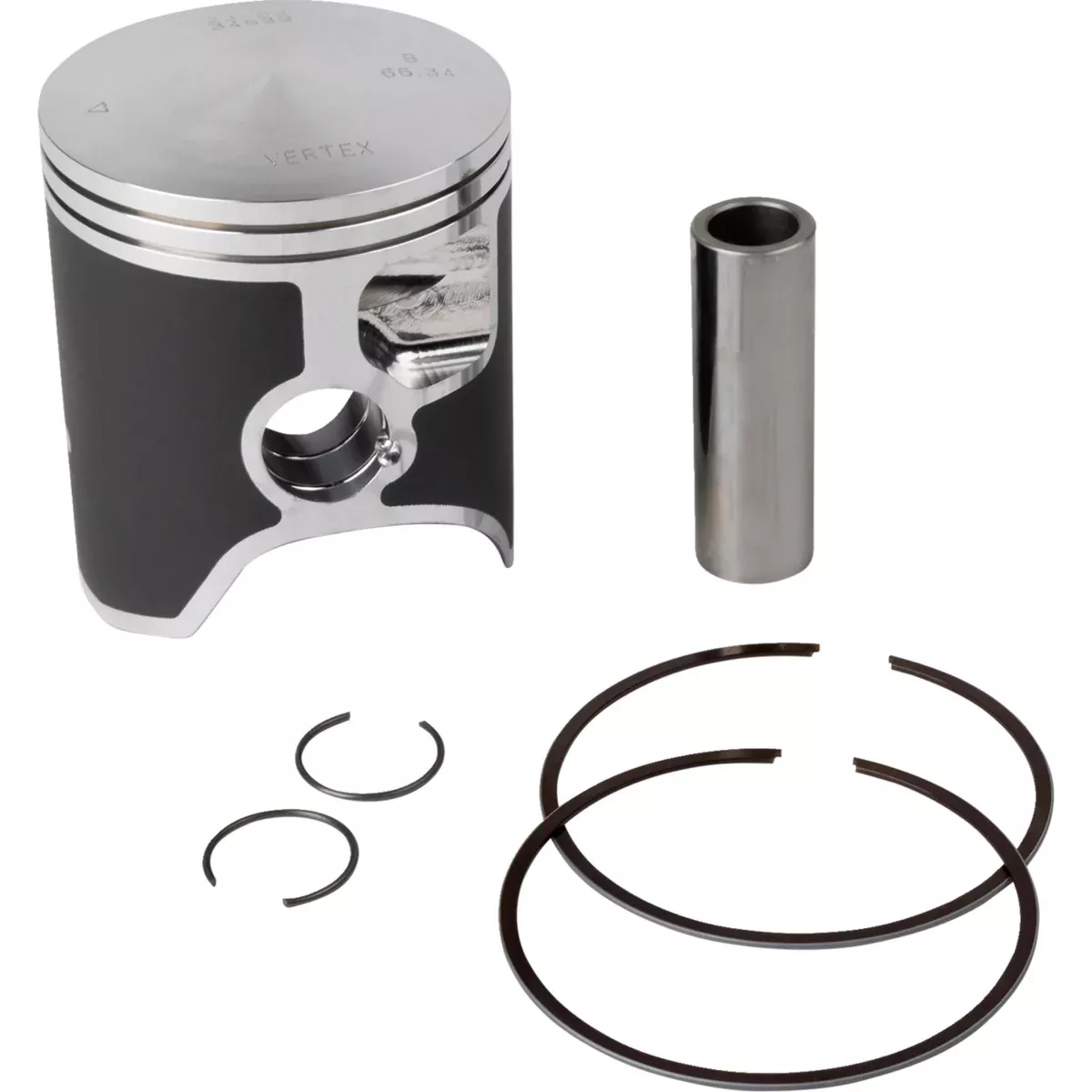 Vertex Cast Replica Piston Kit – 23249B For TM Dirt Bikes 1996-1999 | Gas Gas 250 2002-2015 | Rieju Racing 250 2021