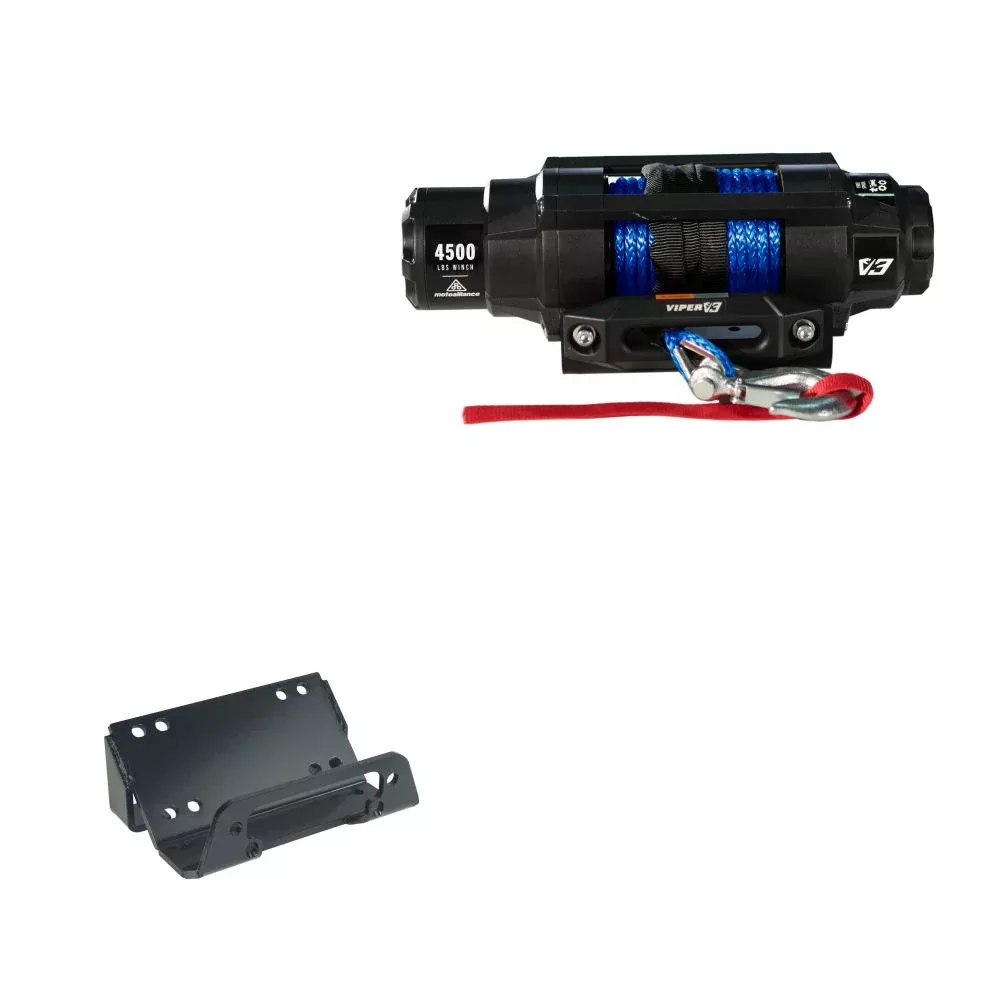 Viper 4500lbs V3 Winch Blue Rope With Mount For Kawasaki Teryx 750 2014-2020