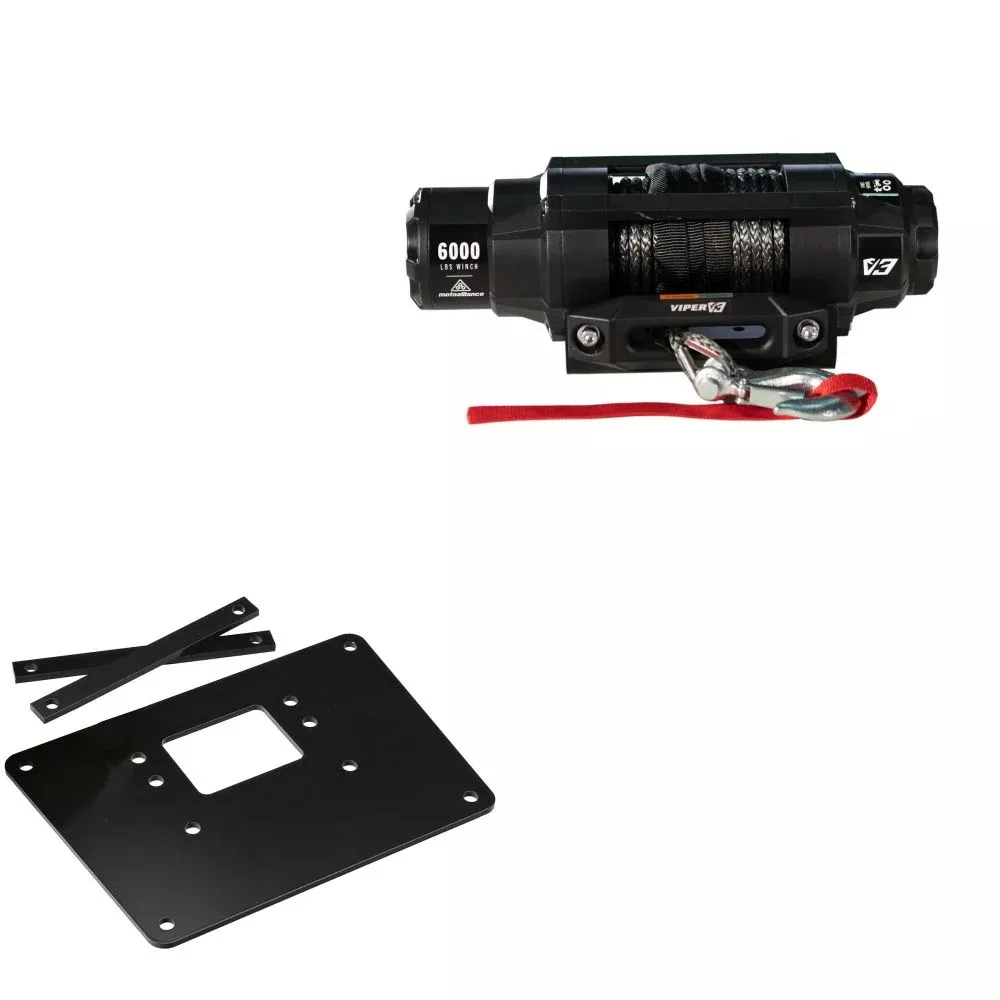 Viper 6000lbs V3 Winch Black Rope With Mount For Arctic Cat 400 2002-2005