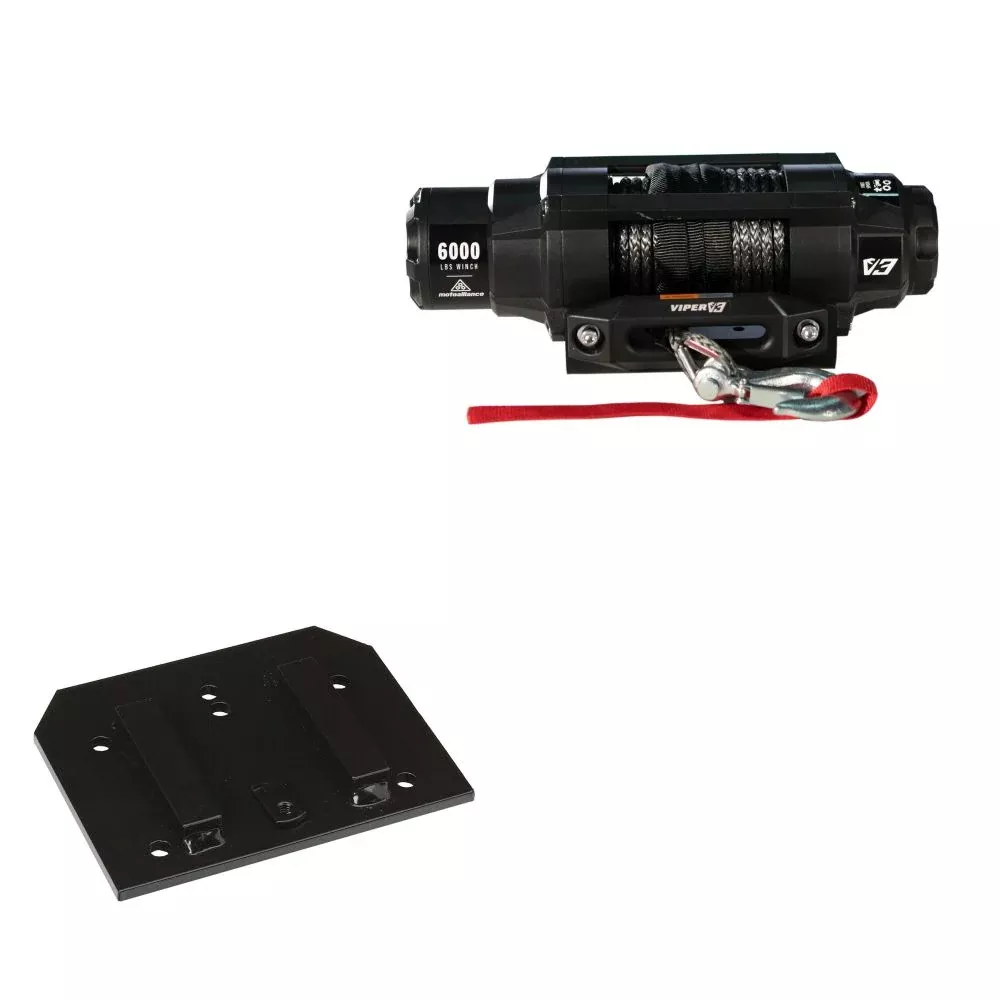 Viper 6000lbs V3 Winch Black Rope With Mount For Arctic Cat 650 2005-2008