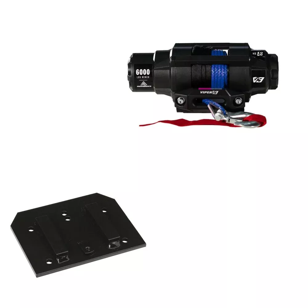 Viper 6000lbs V3 Winch Blue Rope With Mount For Arctic Cat 700 2006-2008