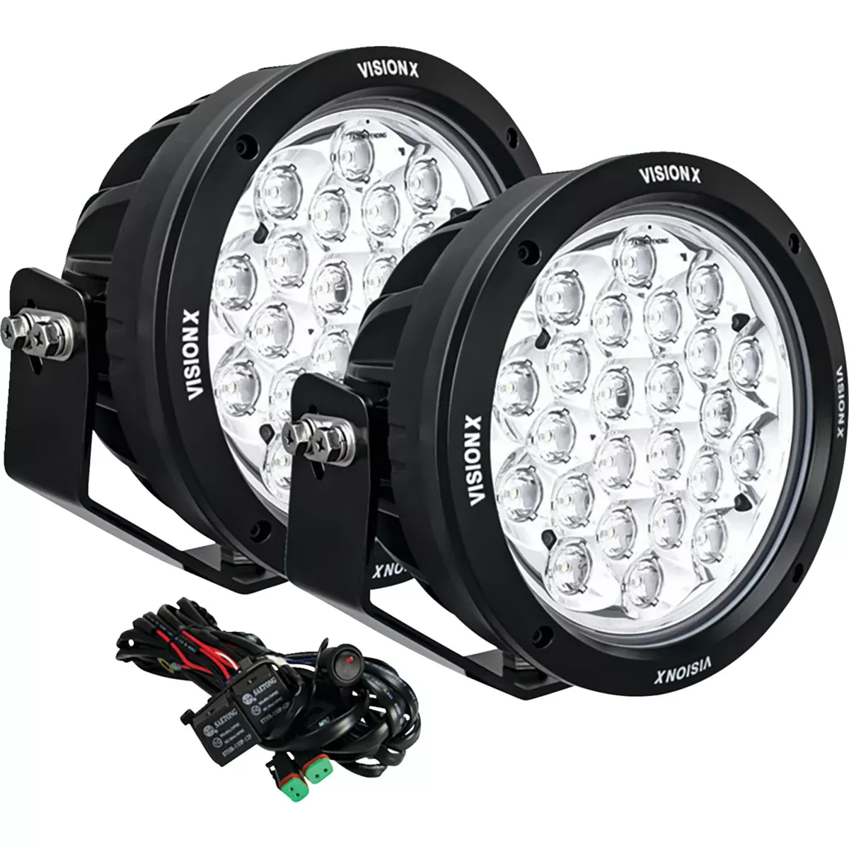 VISION X 2001-2878 9907451 Light Cannon cg2 – 8-3/4″ – multi led – clear lens