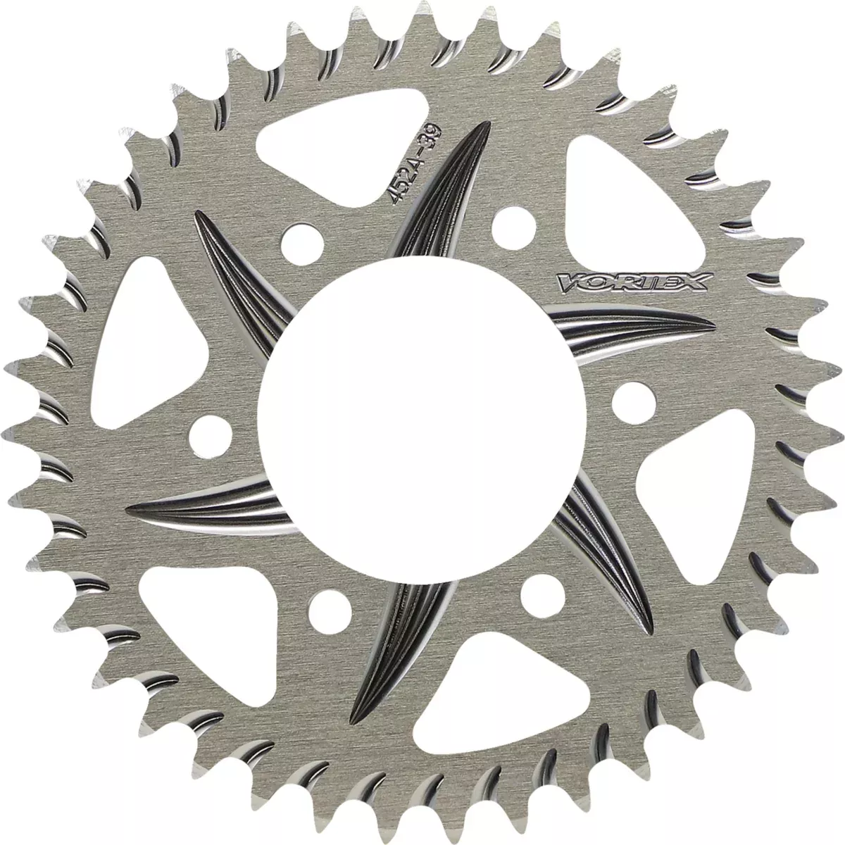 VORTEX 1211-0558 452A-39 Aluminum Rear Sprocket Aluminum Sprocket – Silver – Rear – 39 Tooth