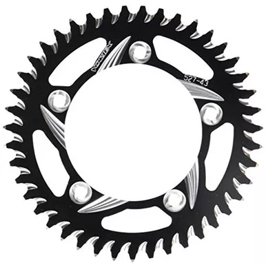 Vortex Cat5 Rear Aluminum Sprocket Black 43T - 527ZK-43