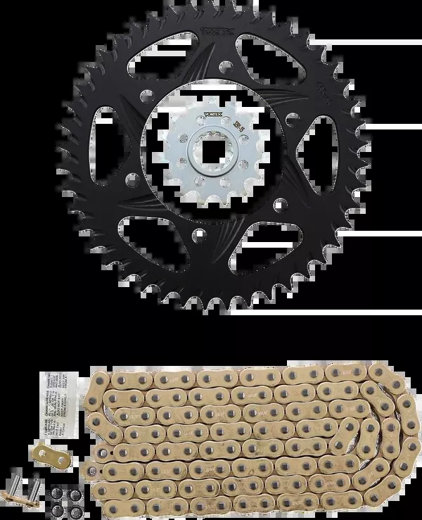 Vortex Chain And Sprocket Kit – HFRA – Gold – Yamaha FZ/MT-10