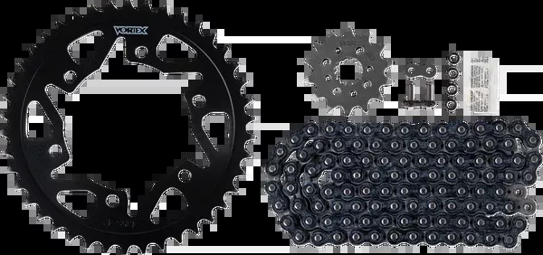 Vortex Chain And Sprocket Kit – WSS – Black – Kawasaki EX 300 Ninja