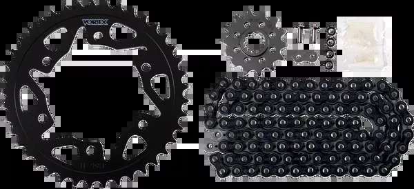 Vortex Chain And Sprocket Kit – WSS – Black – Kawasaki Ninja 400