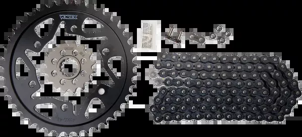 Vortex Chain And Sprocket Kit – WSS – Black – Yamaha FZ/MT-07/XSR700