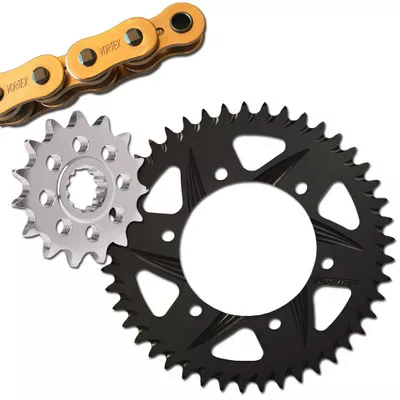 Vortex Yamaha YZF-R1 09-14 V3 2.0 Gold Chain and Sprocket Kit
