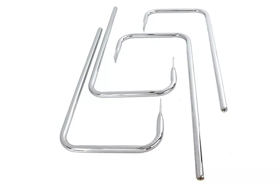 Vtwin Chrome Saddlebag Rail Set fits 1993-2008 Harley Touring Electra Glide FLT
