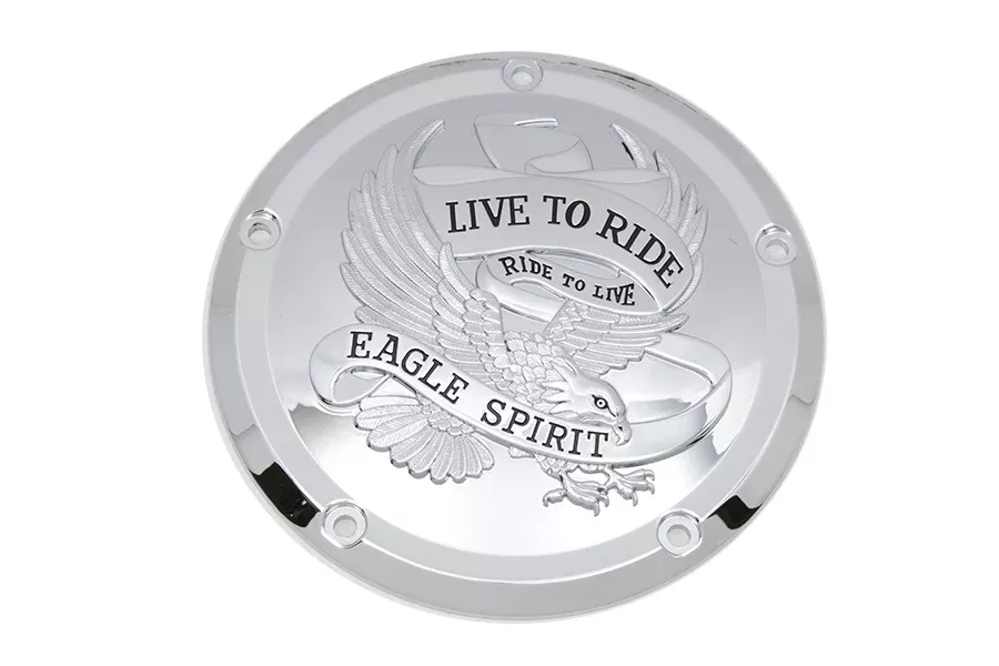 VTwin Eagle Spirit 5 Hole Derby Cover Kit 2016-2024 Harley TouringFLT