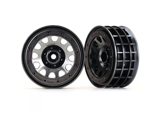 Wheels, Method 105 2.2", Beadlock (Black Chrome or Charcoal Gray)
