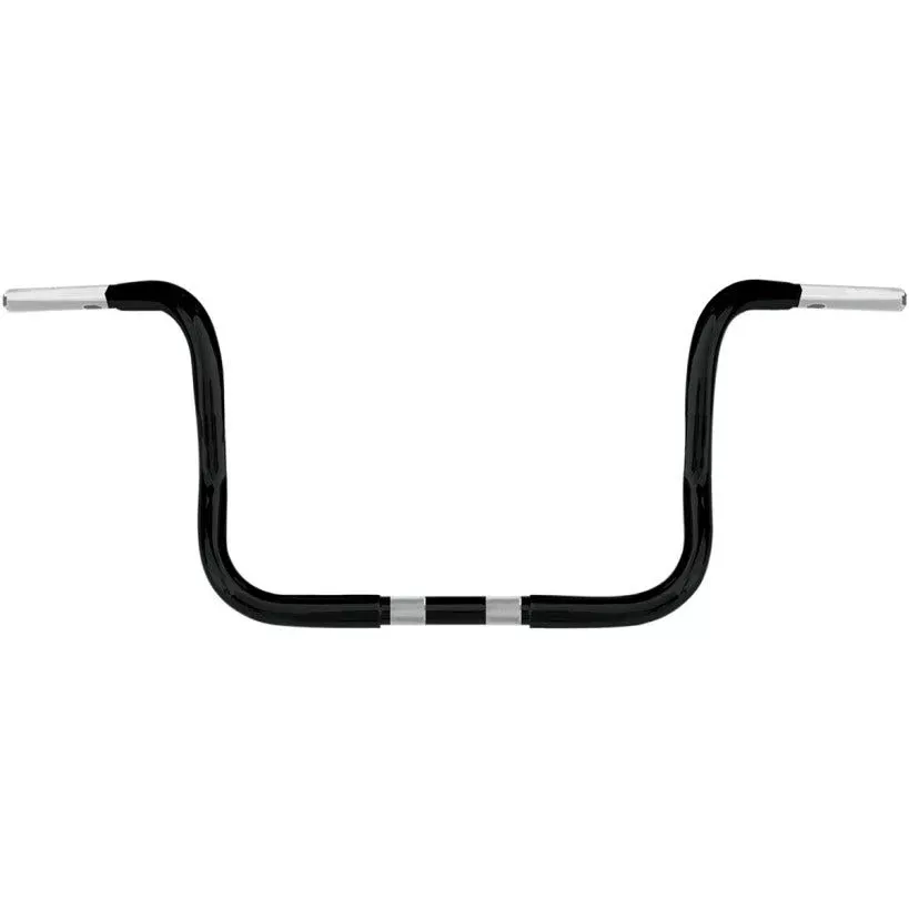 Wild 1 One Chubby Satin Black WO578 10" Rise Bagger Handlebars Bars 96-Up FLH/T