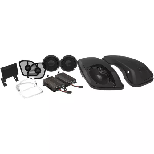 Wild Boar 600 Watt Amp with 6" x 9" Speakers in Lids for 2015-2018 Harley Road Glide