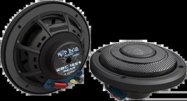 Wild Boar Audio Black 6.5" Rear Speakers for 2014-2022 Harley Road Glide FLTRU
