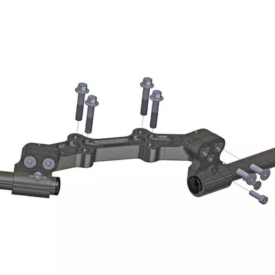 Woodcraft Yamaha FZ-07 / MT-07 15-20 Clip-Ons W/Adapter Plate
