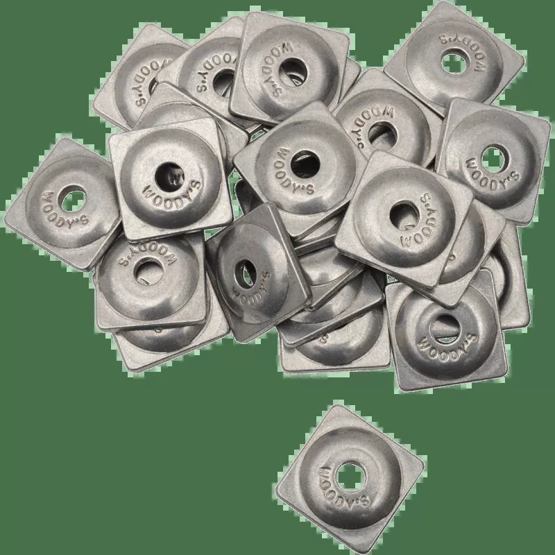 Woody's Square Digger Alum Support Plates 96PC