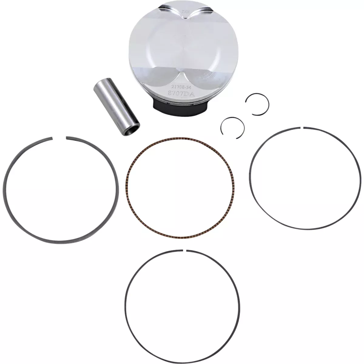 Wossner Standard Series Piston Kit – 8707DA For KTM EXC 450 / XC 450 / 450 Champion Edition / 450 Six Days 2008-2011 | Husaberg Dirt Bikes 2009-2012