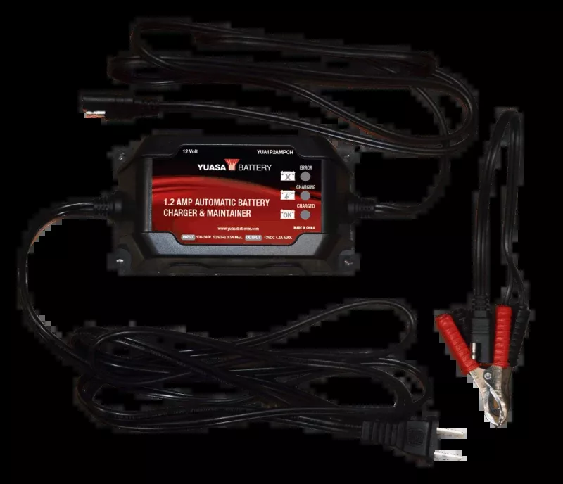 Yuasa 1.2 Amp Charger & Maintainer – 12V