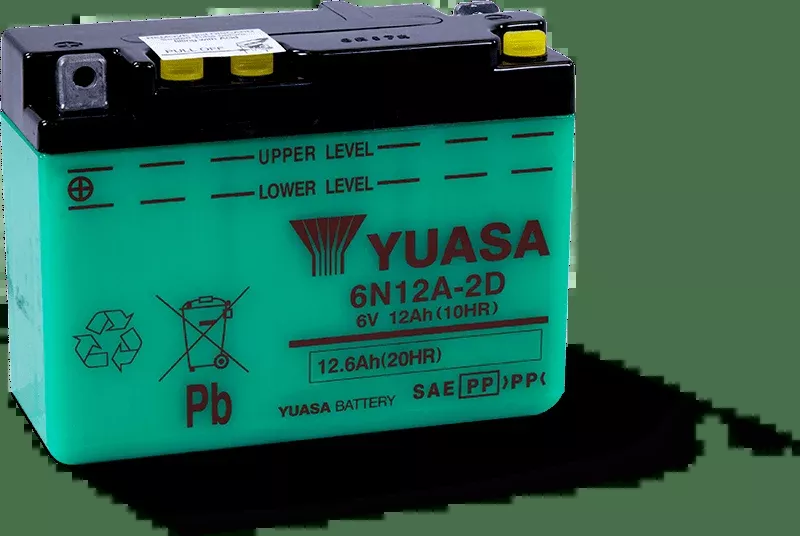 Yuasa 6N12A-2D Conventional 6-Volt Battery