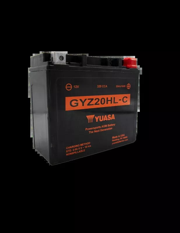 Yuasa GYZ20HL-C High Performance Maintenance Free AGM 12-Volt Battery