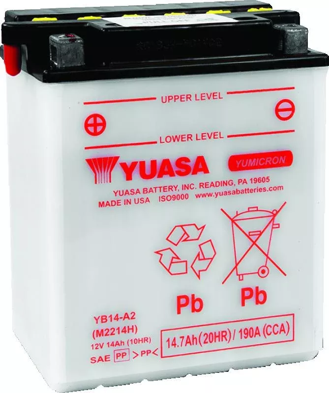 Yuasa YB14-A2 Yumicron CX 12-Volt Battery