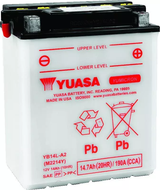 Yuasa YB14L-A2 Yumicron CX 12-Volt Battery