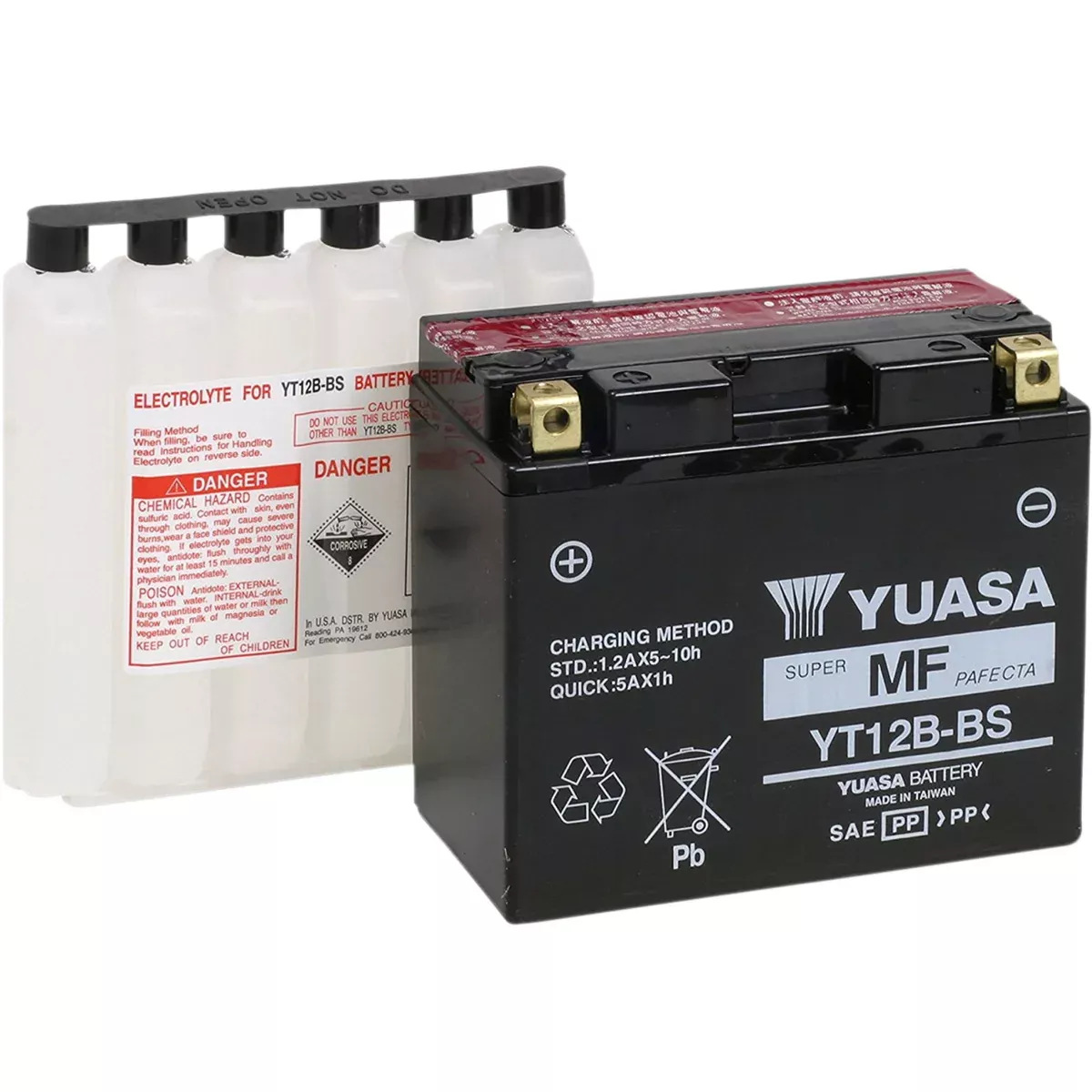 Yuasa YTX Battery – YUAM6212B For Ducati Motorcycles 2006-2022 | Triumph Motorcycles 2007-2014 | Kawasaki Ninja 2005-2010