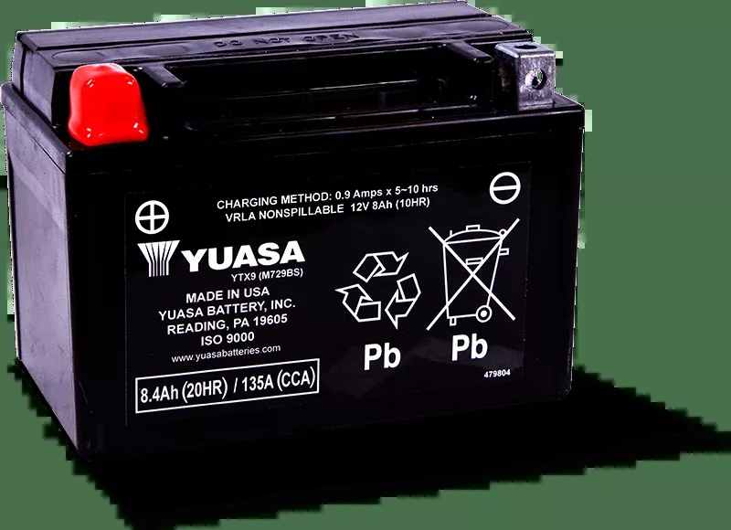 Yuasa YTX9 Maintenance Free AGM 12-Volt Battery