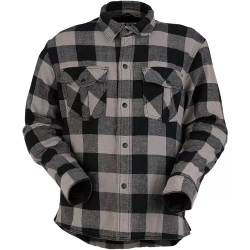 Z1R Duke Flannel Shirt – Grey/Black